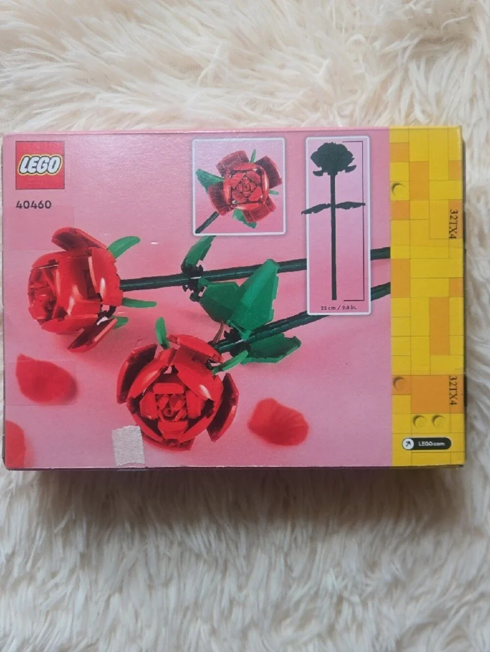NEW Lego Red Roses Building Set with Green Stems